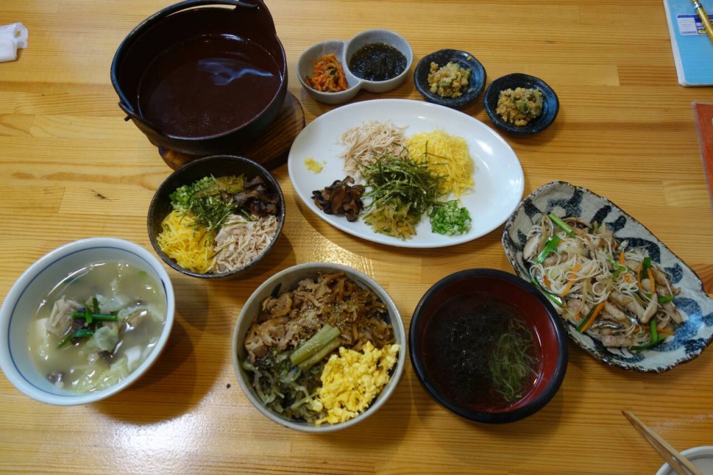 奄美大島名瀬市にある鳥しんの料理